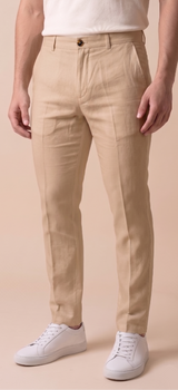 Pantalón Lino Beige