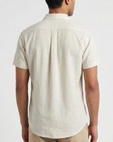 Camisa Blanca Cuello ingles de Linaza - MC