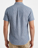 Camisa Cuello ingles azul oscuro jaspeado ingles - MC