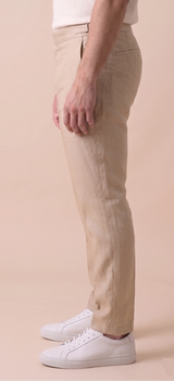 Pantalón Lino Beige