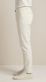 pantalón de dril blanco
