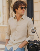 Camisa Lino Beigh