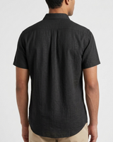 Camisa Cuello ingles negra - MC
