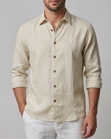 camisa 100% lino recy