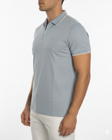 POLO ZIPPER AZUL
