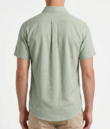 Camisa verde menta cuello Ingles- MC