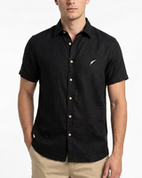 Camisa Cuello ingles negra - MC