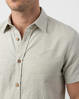 Camisa Manga Corta Verde Linaza - MC
