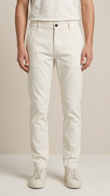pantalón de dril blanco