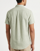 Camisa Manga Corta Verde Linaza - MC