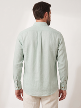 camisa manga verde menta 100% algodón