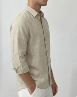 Camisa Lino Beigh