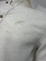 Camisa Blanca Cuello ingles de Linaza - MC