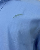 Camisa color azul Cuello ingles - MC